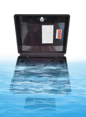 今日特惠黑色新款PC合金32芯分纤箱32芯SC一体分纤箱64芯LC分线箱