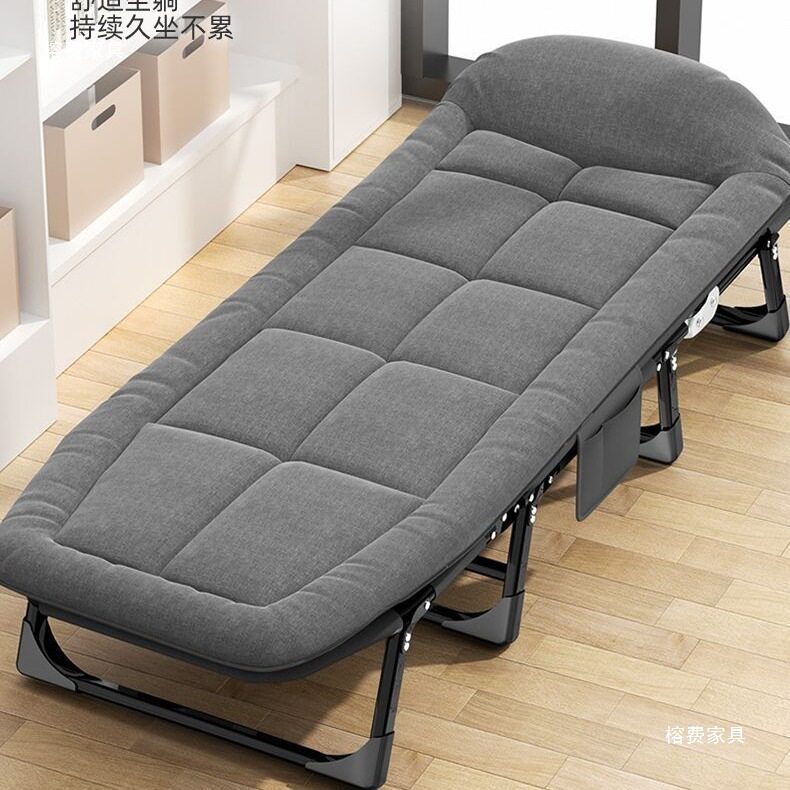 午休折叠床办公室单人躺椅午休床简易便携医院陪护床行军床午睡床