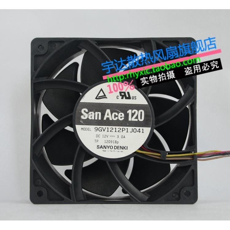 原装山洋9GV1212P1J04112V3.0A1203812cm散热风扇
