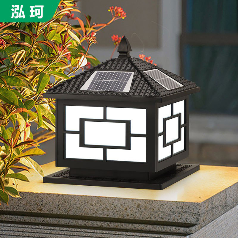 中式户外别墅庭院柱头灯