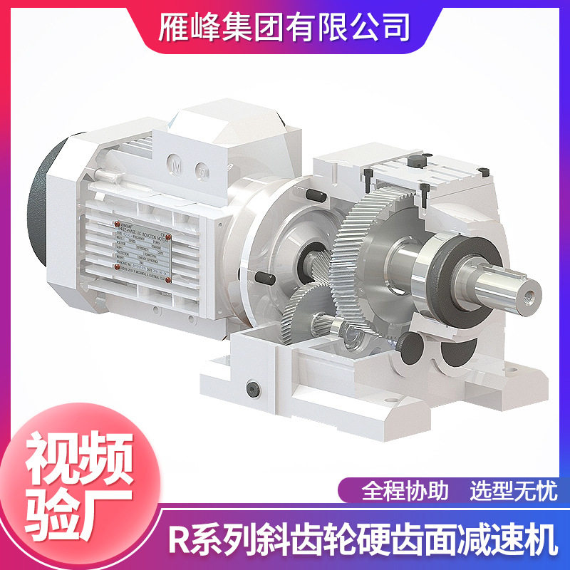 齿轮减速机厂家供应R系列R87型减速机 微型斜齿轮变速减速机