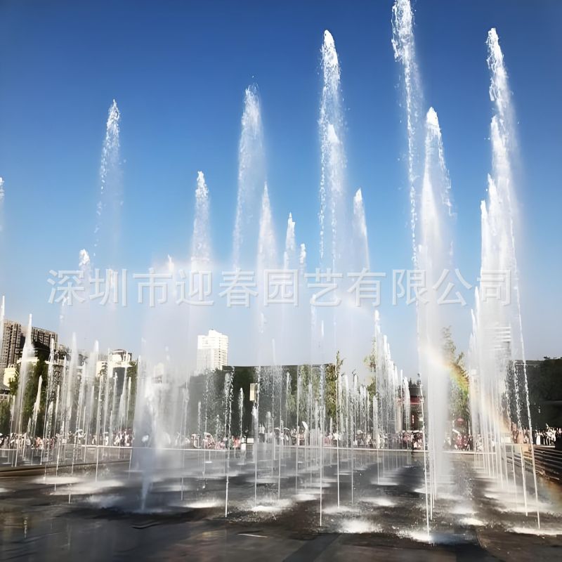 大型音乐喷泉设备厂家加工制作喷泉景观河道升降漂浮跑泉程控喷泉