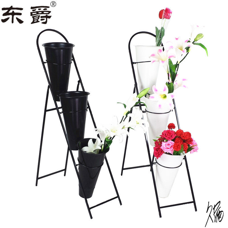 欧式金色可折叠鲜花展示架