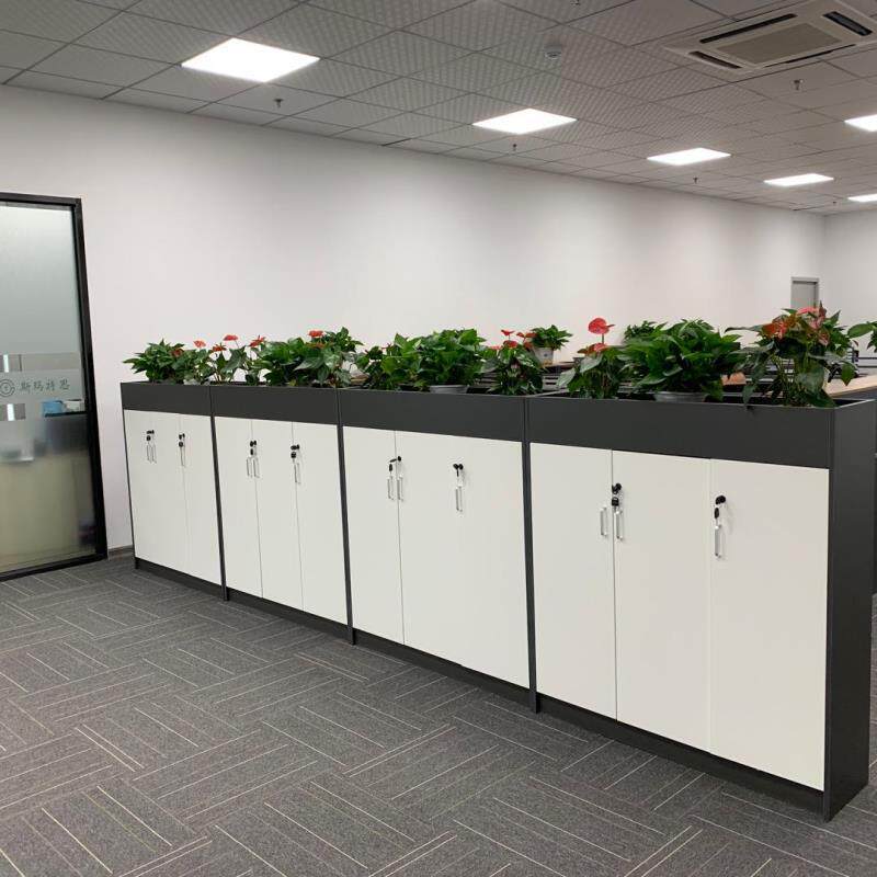 办公室落地文件柜隔断柜花槽矮柜花草柜文件资料柜收纳柜工厂隔断