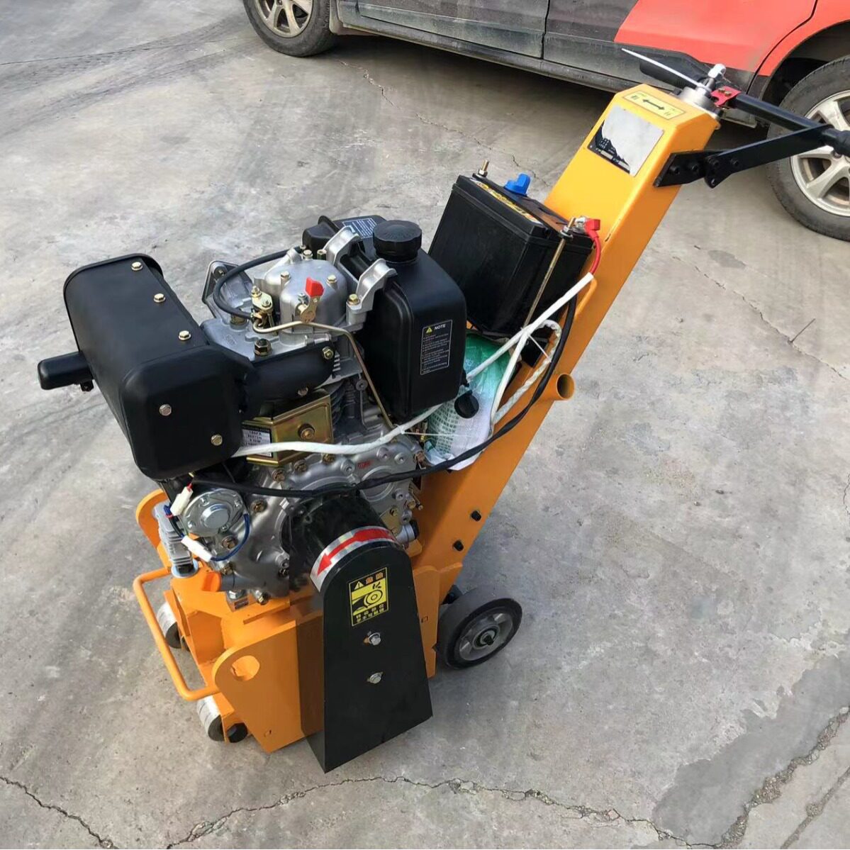 小型路面铣刨机 手推式刨地机地面清灰全套刀7.5kw电动柴油混凝土