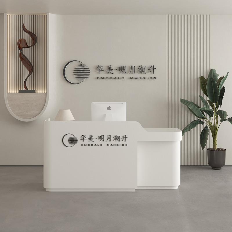 培训机构办公室公司酒店大厅收银台民宿前台桌接待柜美容院吧台