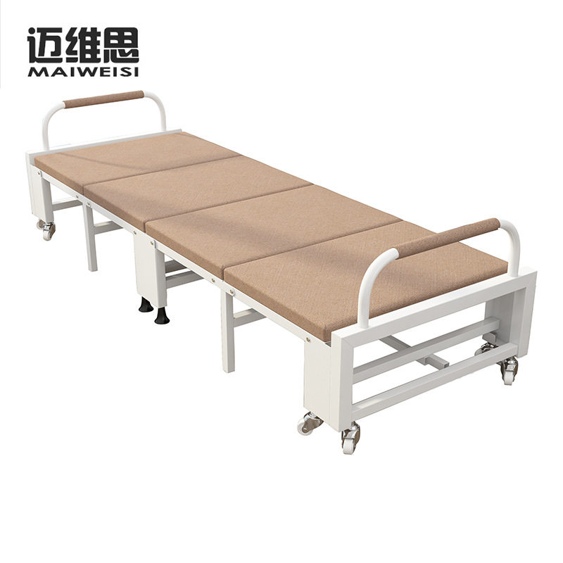 办公室靠背午休折叠床医院单人陪护床隐形活动床行军铁架床