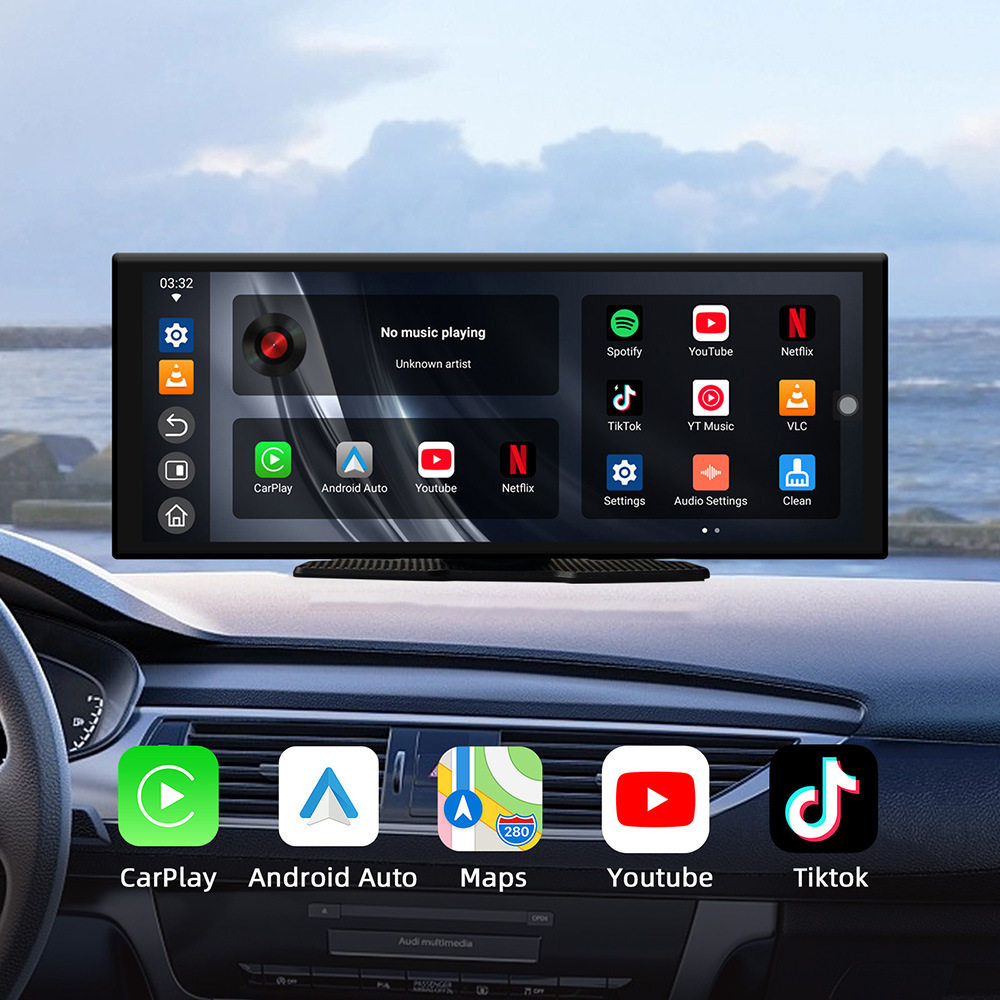 10.26英寸便携触控安卓系统4+32GB车载多媒体无线CarPlay安卓Auto