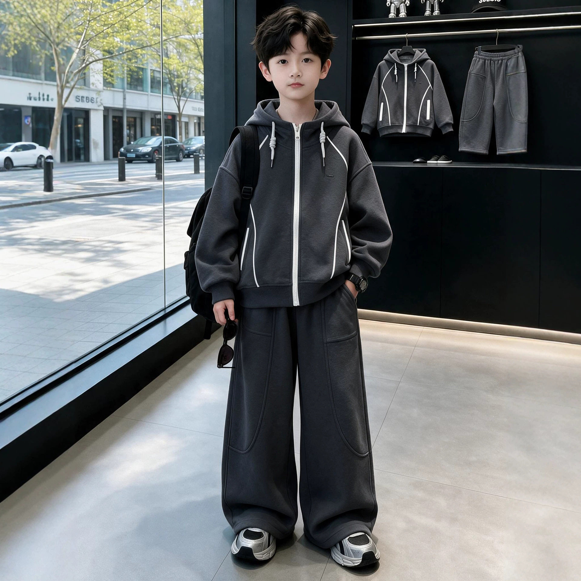 2026男童春秋季套装针织两件套