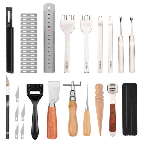 源头直供 DIY皮具工艺工具 手工皮具制作组合套装手 工皮艺组合