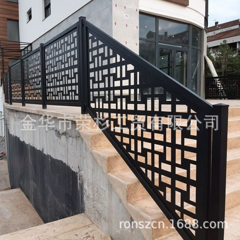 阳台栏杆安全护拦铝艺阳台护栏铝合金围栏别墅庭院防护栏室外栏杆