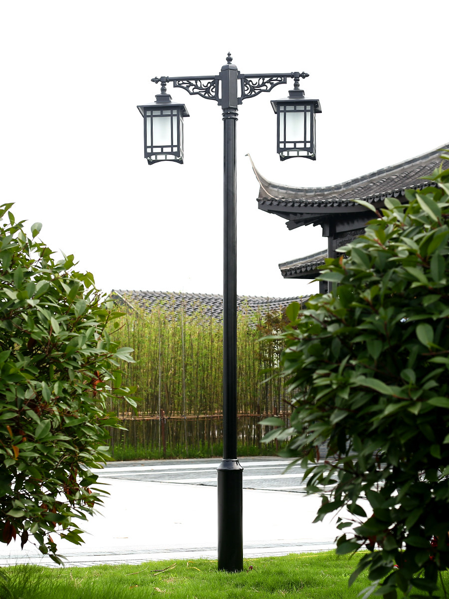 户外防水仿古高杆庭院路灯