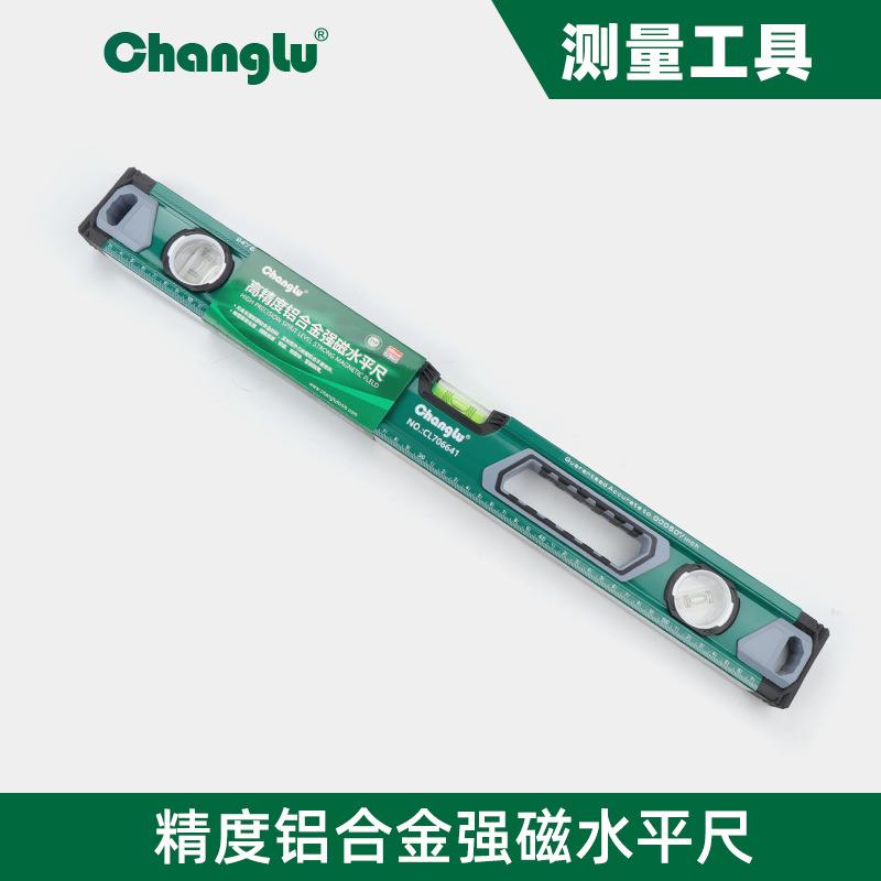 长鹿水平尺铝合金加厚强磁水平尺多规格建筑装修水平尺
