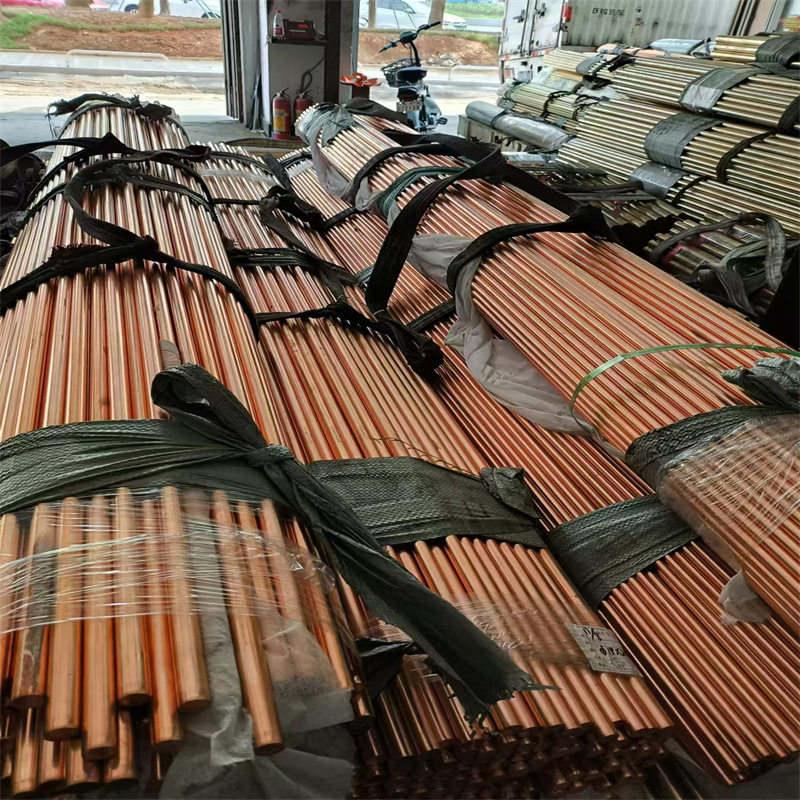 tp1紫铜棒打孔折弯导热铜棒tp2紫铜棒红铜棒c1100紫铜棒40t直径20