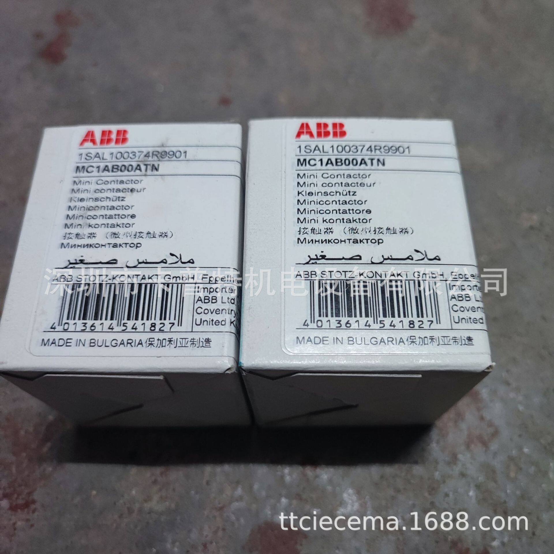 MC1C301ATWED-RAIL接触器MC1C310ATWID-RAIL进口ABBGE牌
