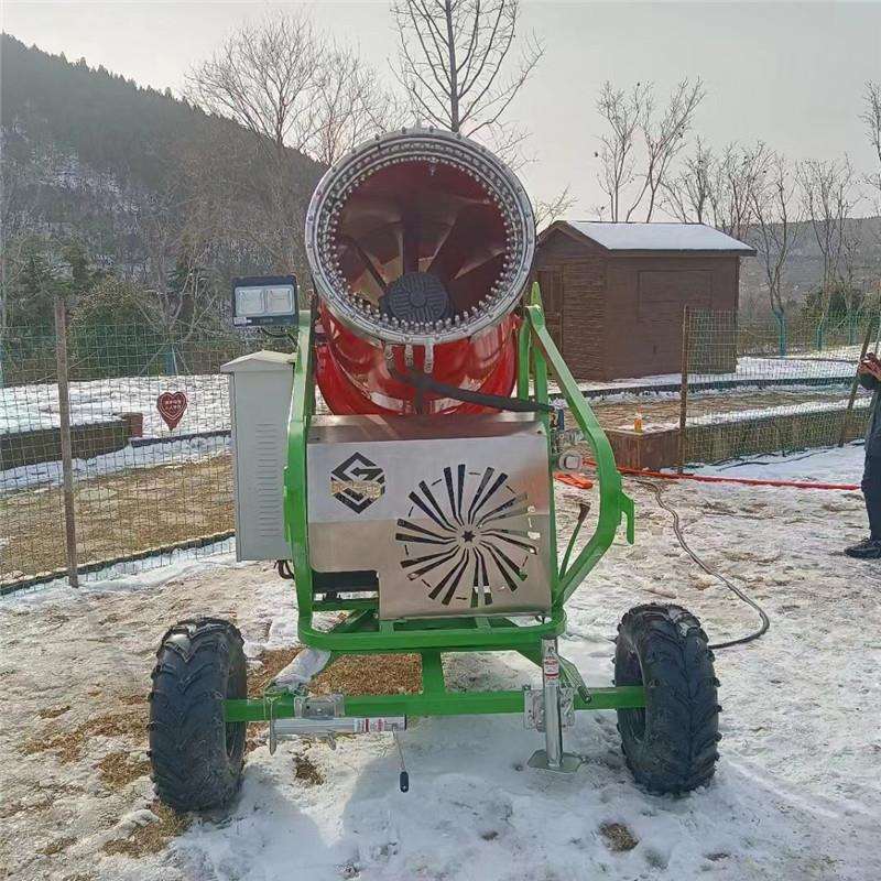 人工制雪造雪设备可移动旋转造雪机室外游乐场造雪机