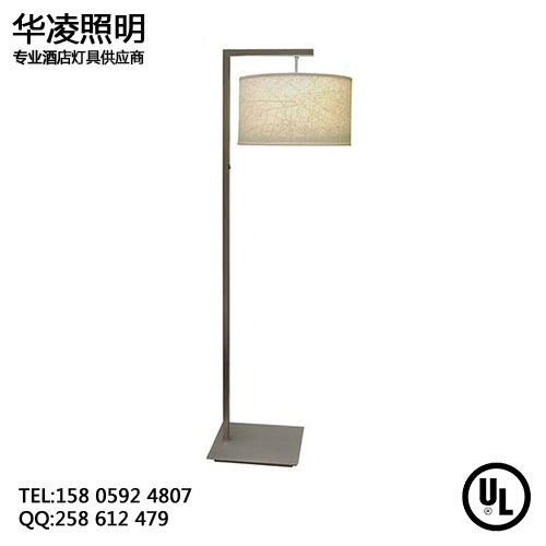 落地灯 现代简约北欧酒店客厅卧室立式床头灯墙角布艺灯罩落地灯