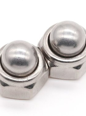 304不锈钢DIN986金属自锁球盖型螺母装饰遮丑盖形螺帽M4M5M6M8M10
