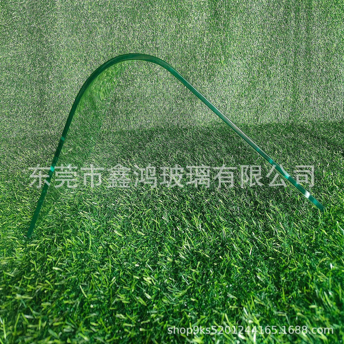 深加工钢化热弯玻璃椭圆形钢化玻璃桌面圆弧玻璃门保鲜柜厂家直供