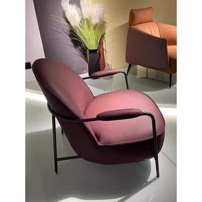 休闲椅单人椅阳台椅皮布艺民宿家用咖啡馆椅子售楼部接待室沙发椅