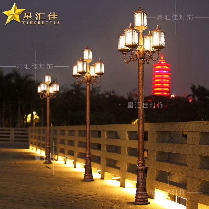 户外防水3米LED庭院高杆灯
