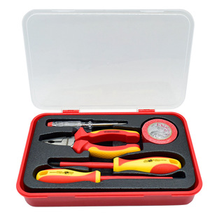 艾威博尔 五件VDE绝缘电工工具组套 455005