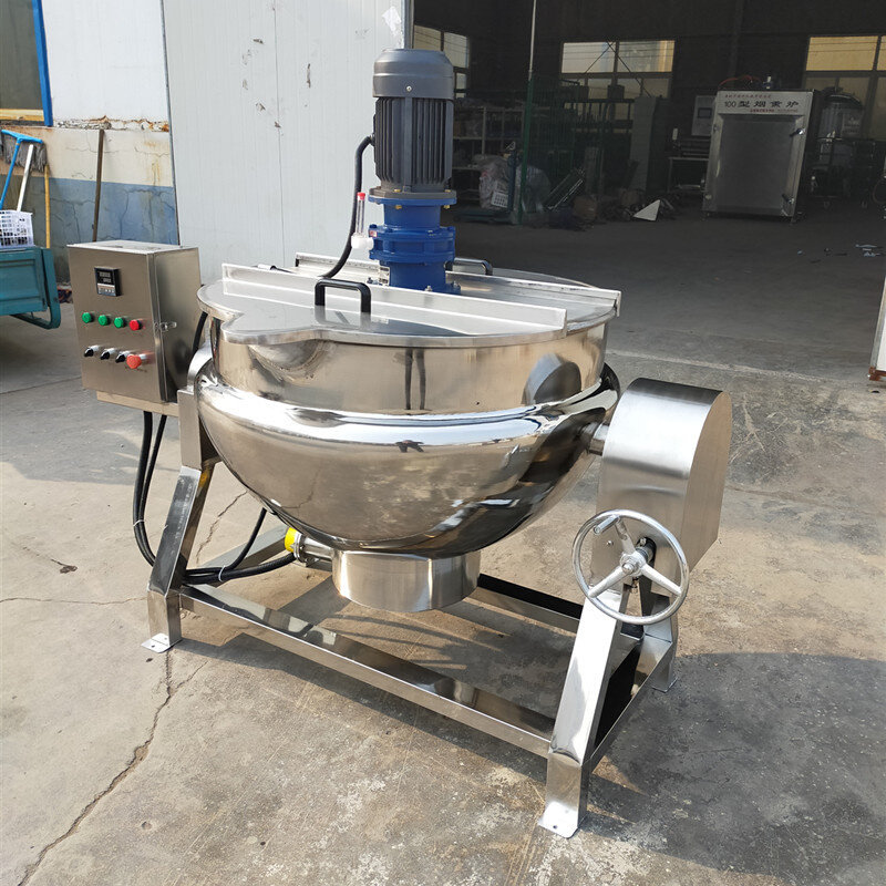 熬粥锅 不锈钢电加热自动搅拌八宝粥熬制设备 不沾锅熬稀饭机器