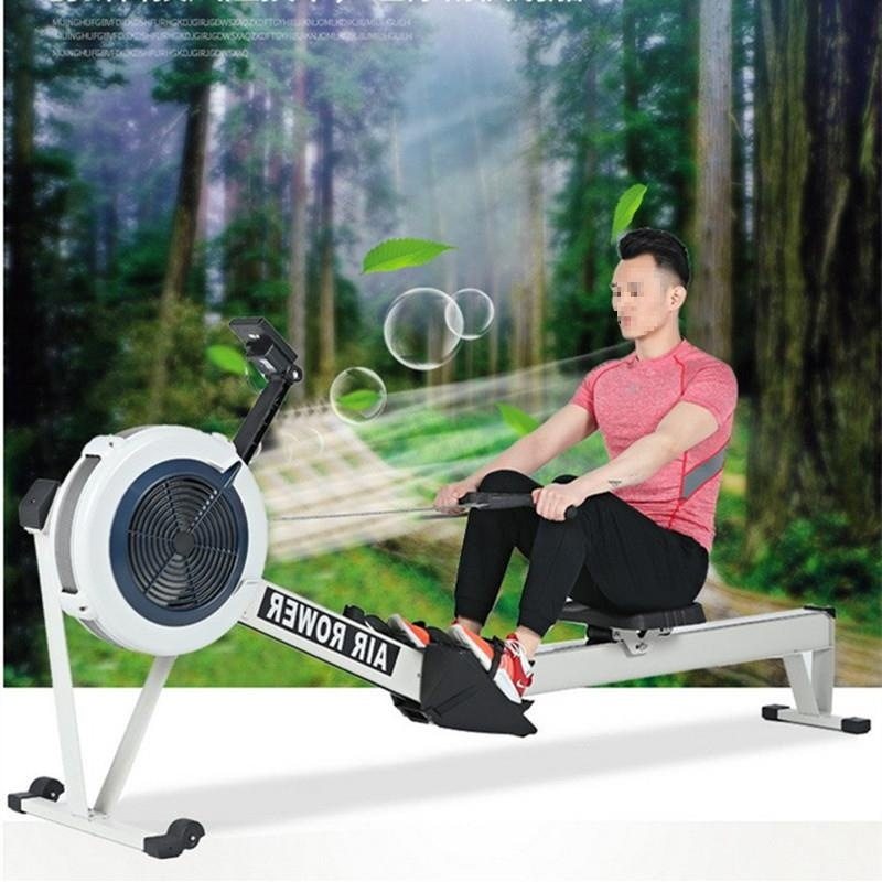 划船机家用健身有氧划龙舟风阻划船器健身房滑雪机可折叠健身器材