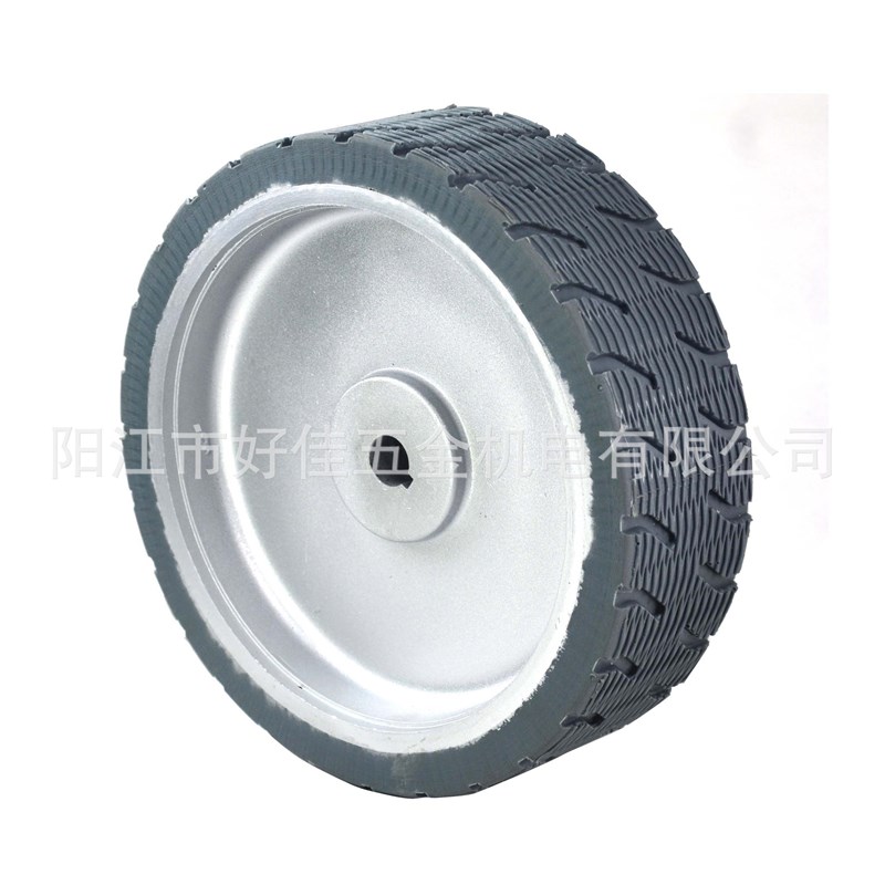 源头工厂直供250X80mmv防滑铝芯聚氨酯(PU)洗地机专用驱动脚轮