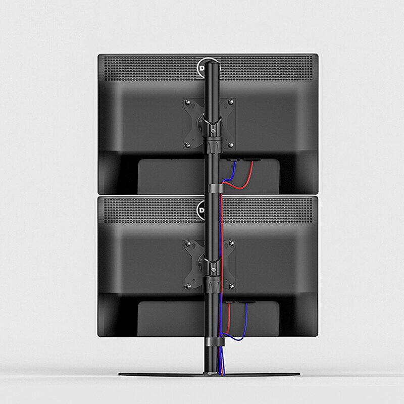 上下双屏显示器支架电脑底座桌面增高架升降横竖旋转 通用17-32寸