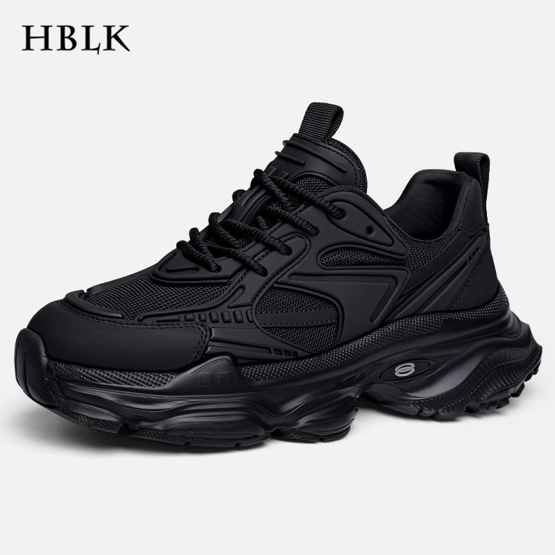 男鞋秋季新款软厚底增高老爹鞋子男士轻便防臭潮流百搭休闲运动鞋