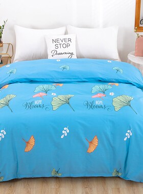 100%纯棉被套单件全棉被罩斜纹简约双人条纹单人被子套180x200x23