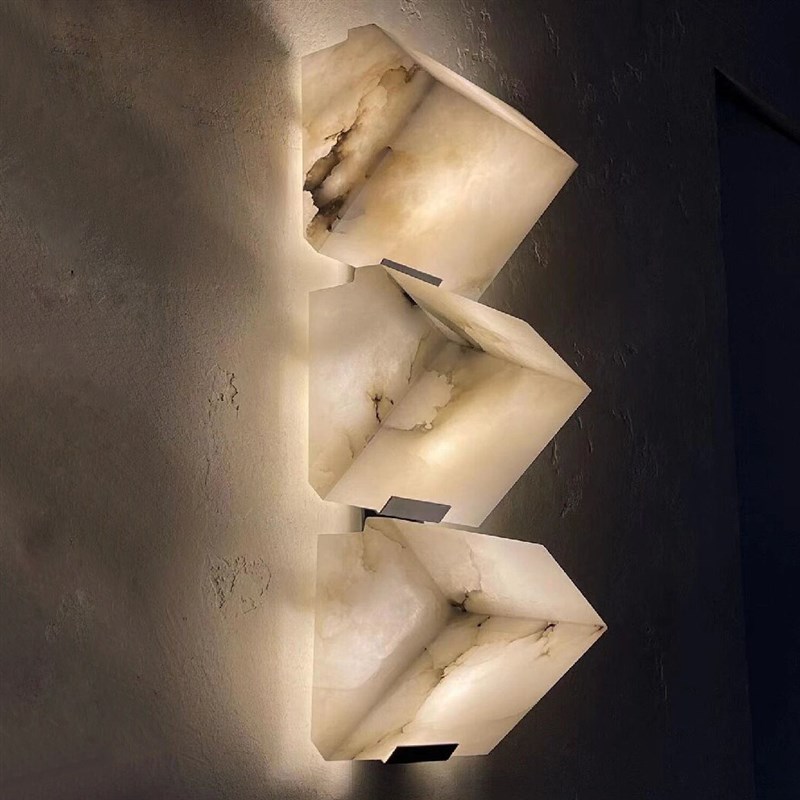 意式卧室床头云石壁灯简约现代轻奢创意餐厅书房走廊酒店客房灯饰