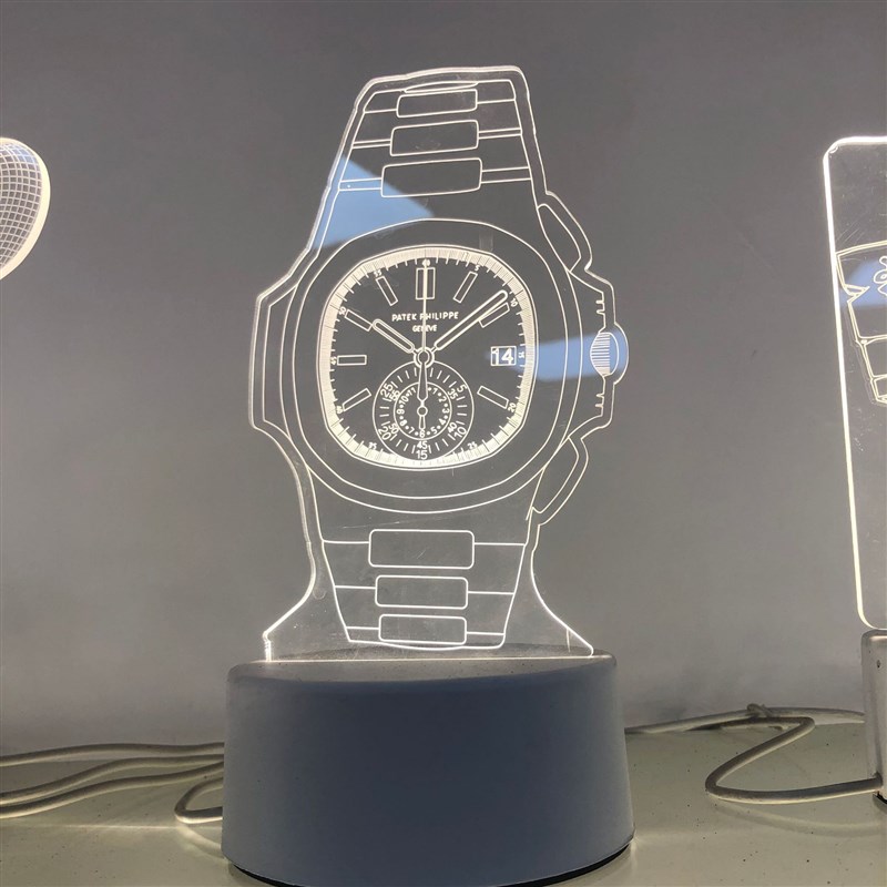 3D珠宝店戒指手表图案LOGO床头小夜灯梦幻K卧室DIY活动首饰礼品灯