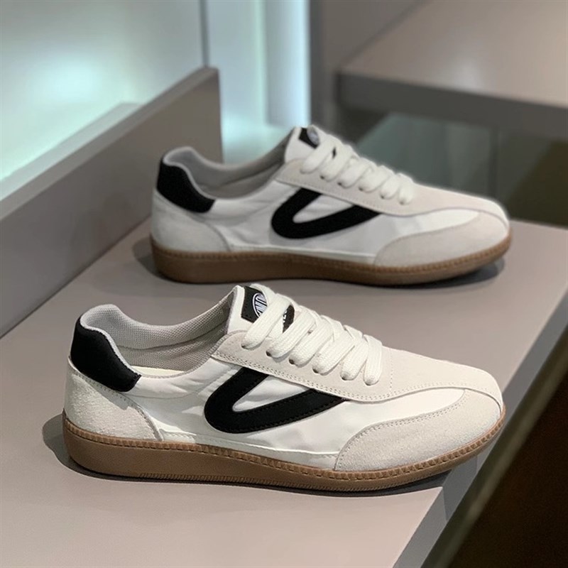 男鞋2025新款爆款夏季运动休闲时尚百搭潮流系带平底双色户外板鞋