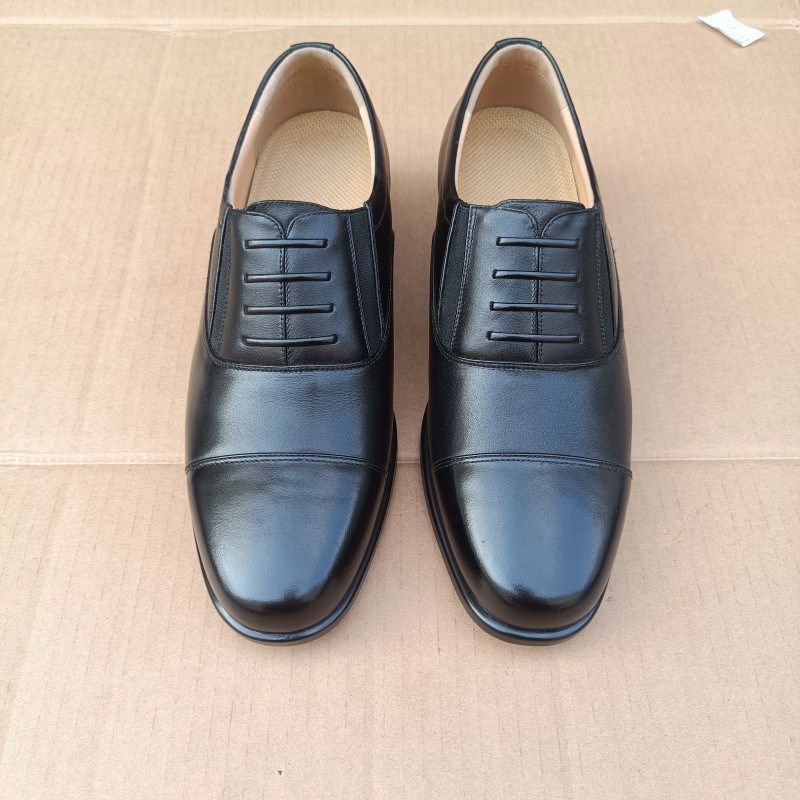 三接头皮鞋商务正装真皮B皮鞋低帮工装皮鞋黑色男士软底皮鞋