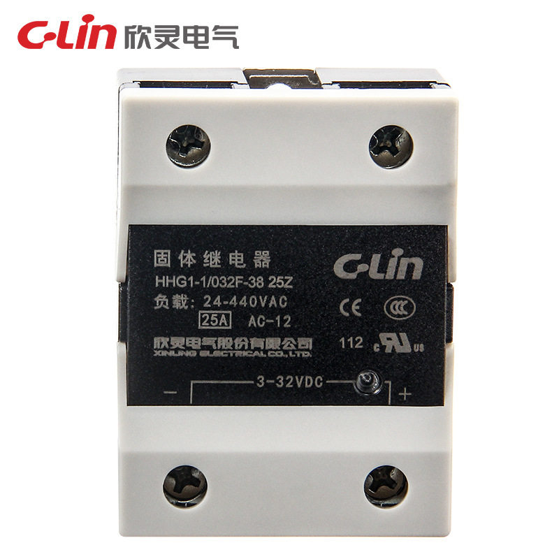 欣灵电气 HHG1-1/032F-38-25A固体继电器 直流控交流无触点接触器