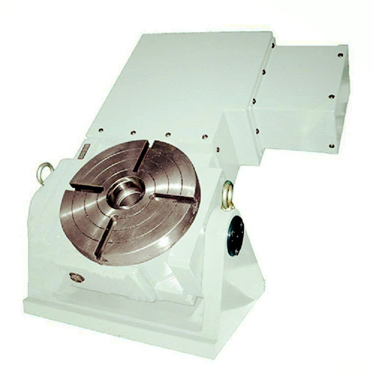 4-1/2 轴电脑数控分度盘,TVRNC-170手动傾斜式CNC分度盘