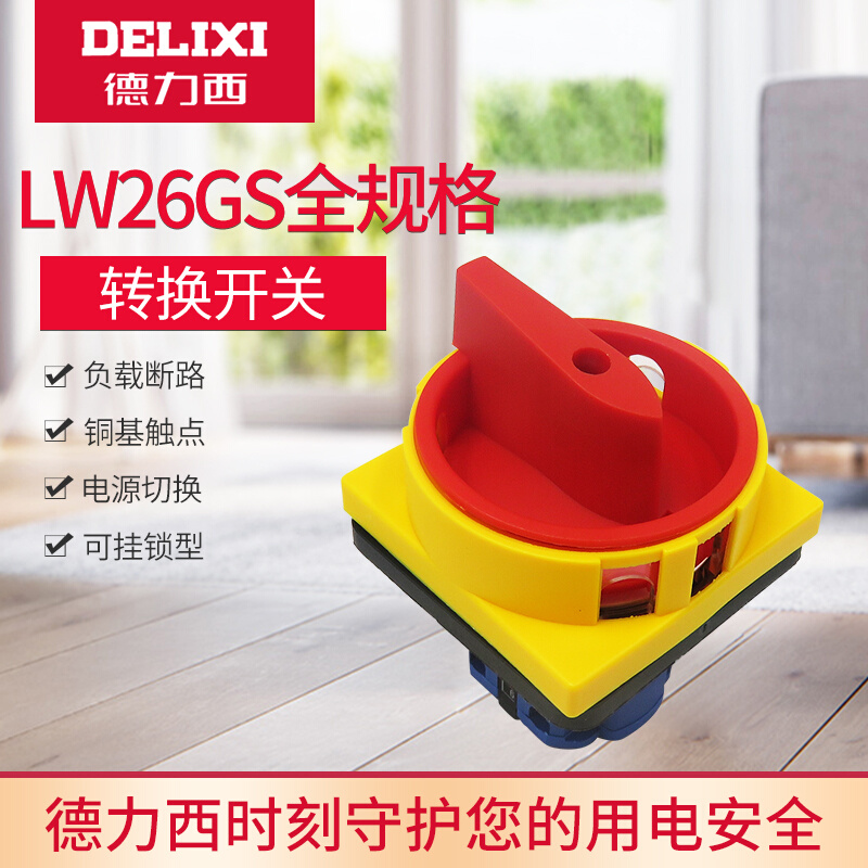 。德力西 万能转换 LW26GS-20 32 63 /04M2 挂锁型电源切断转换开 农用物资 苗木固定器/支撑器 原图主图