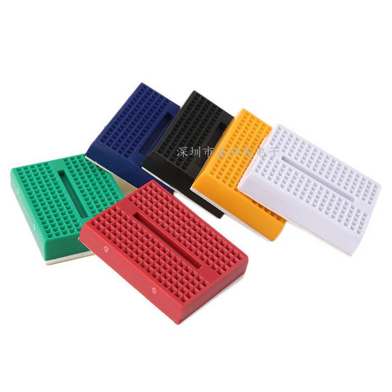 SYB-170面包板 迷你小面包板 实验板 35x47mm 彩色面包板arduino