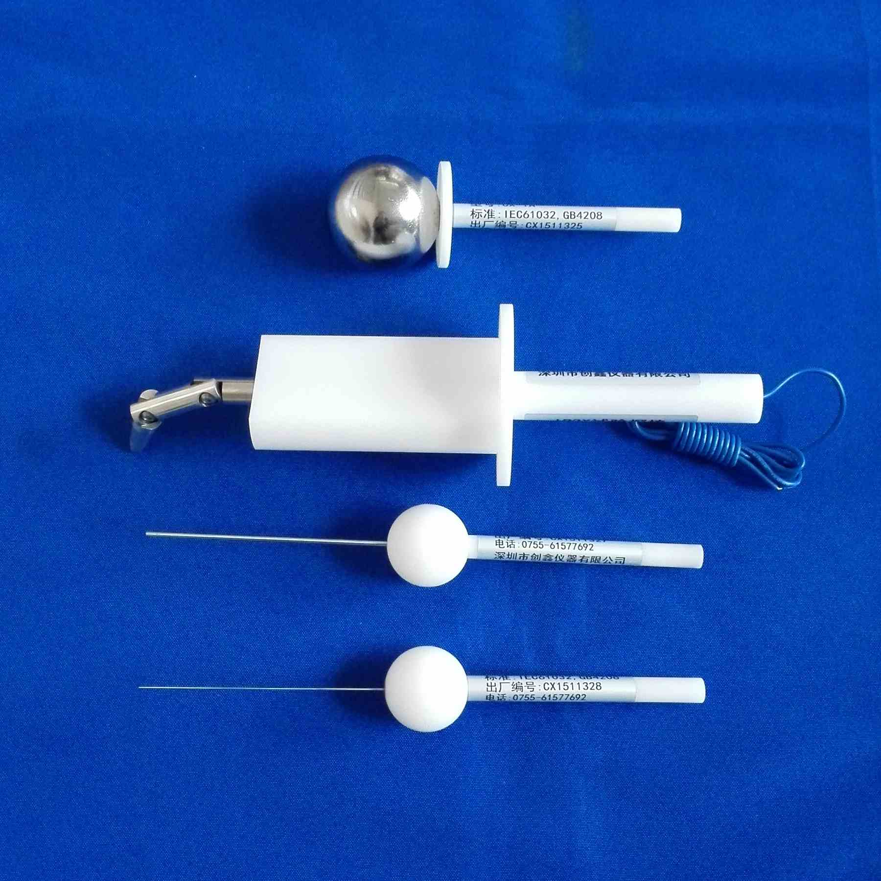 IP1X试验探棒|IP2X试验探棒|IP3X试验探针|IP4X试验探针不带推力