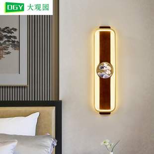 饰壁灯523L 饰中国风过道客厅电视背景墙装 新中式 壁灯卧室床头灯装