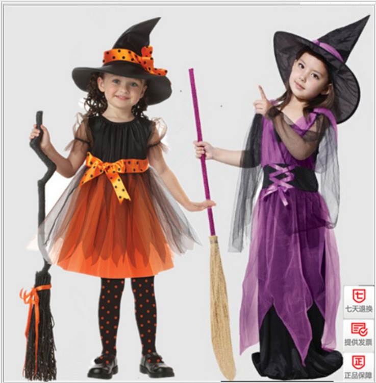 Halloween Costume Children's Cosplay Anime Witch Costume