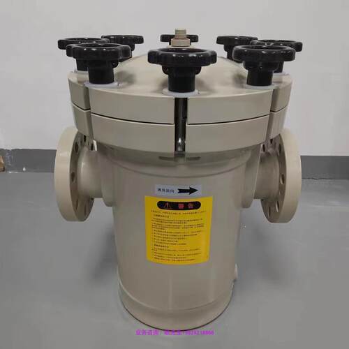 工厂生产PP耐酸碱篮式蓝式过滤器化工液体工厂杂质过滤初中效过滤