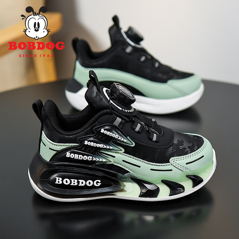 男童鞋2026夏季新款防水皮面儿童运动鞋中大童软底防滑小孩跑步鞋