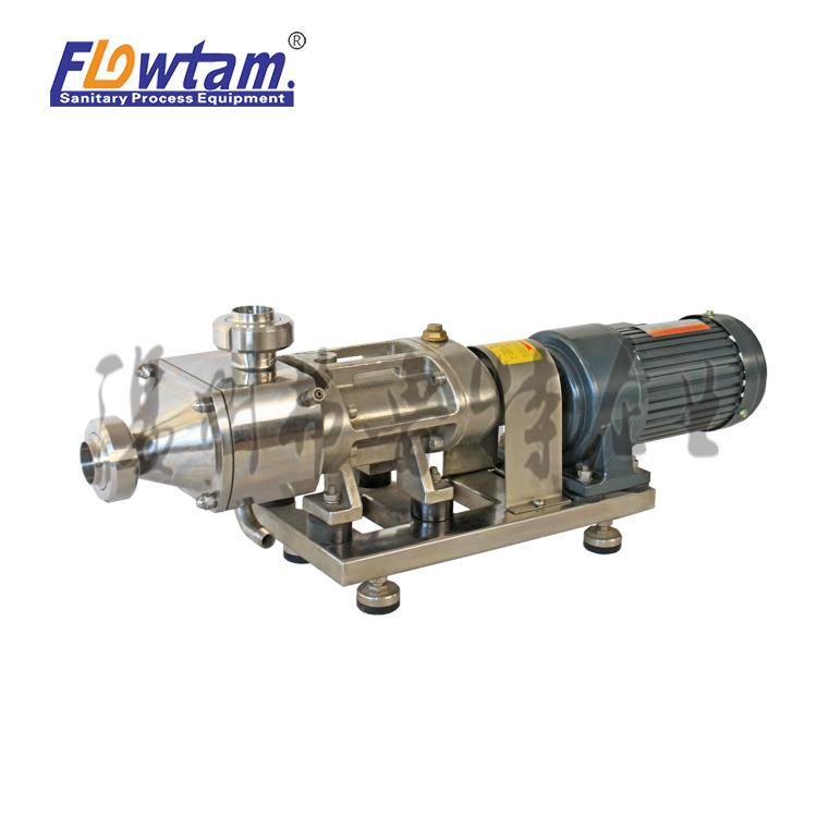 输送巧克力糖浆泵带夹套保温无堵塞高扬程平行位移双螺旋泵