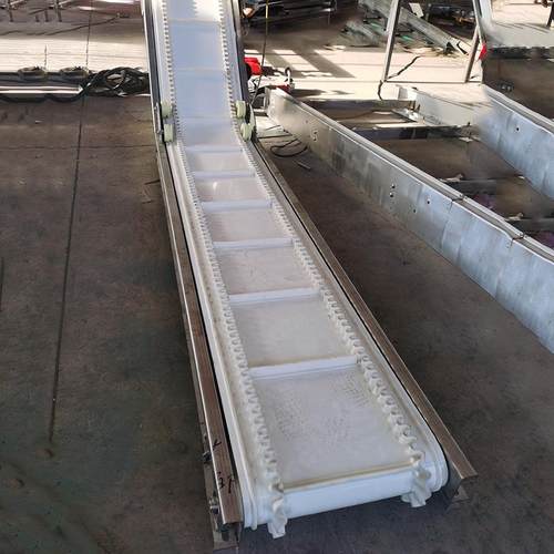 供颗粒物料输送线卸货上料提升机皮带线食品传送机爬坡皮带输送机