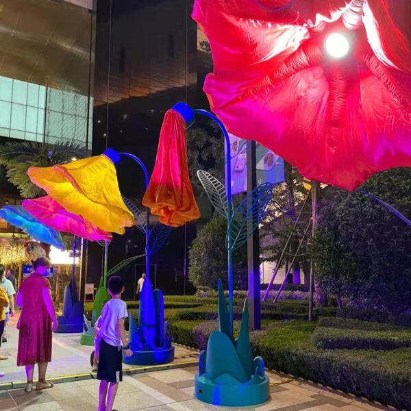 开花花朵开动会人体感应自动合气充气用品
