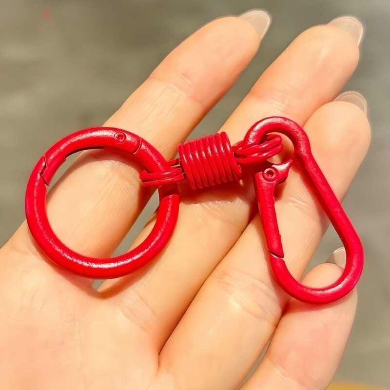 多巴胺diy多彩创意钥匙扣马卡龙钥匙扣圈环防盗扣送礼佳选