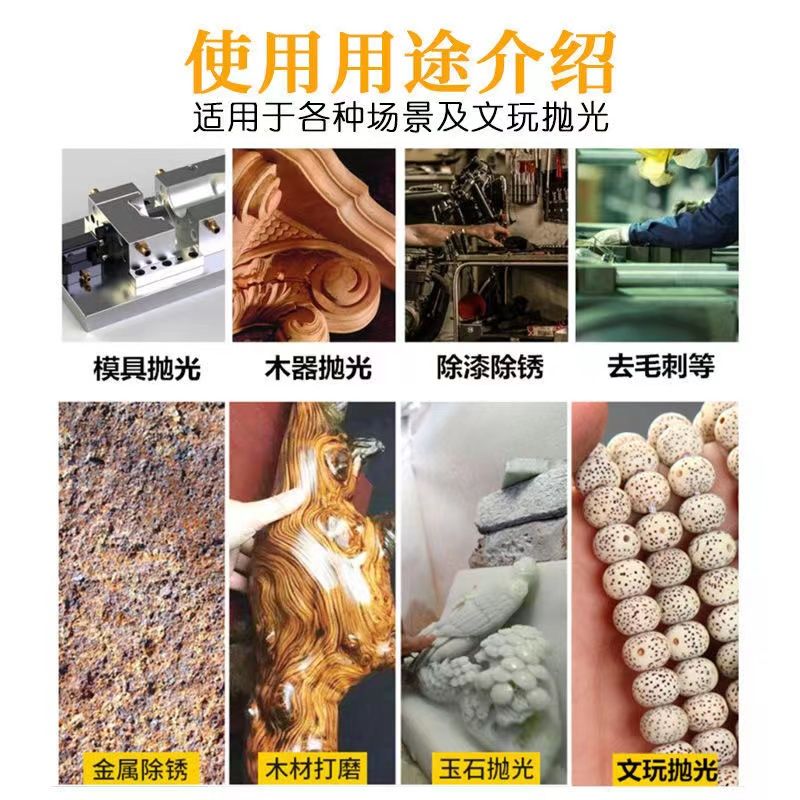电动工具抛光打磨除锈钢丝猪鬃刷头清理文玩核桃金刚菩提电磨轮
